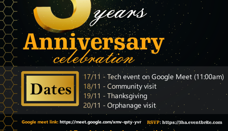 Anniversary activities details